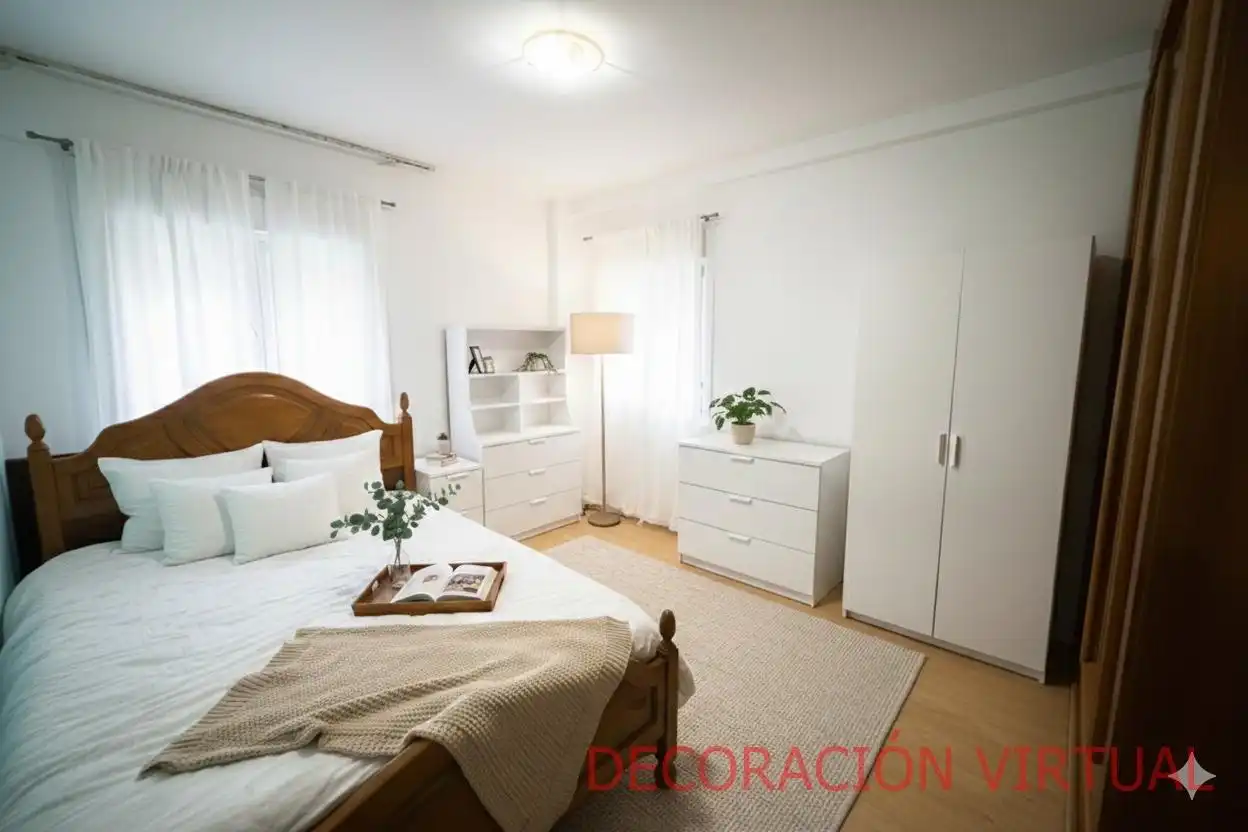Schlafzimmer von Wohnung zum Verkauf in Vilagarcía de Arousa mit Heizung