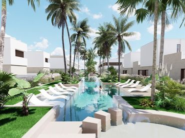 Bungalow con piscina en venta en Las Lomas de Rame - Bahía Bella