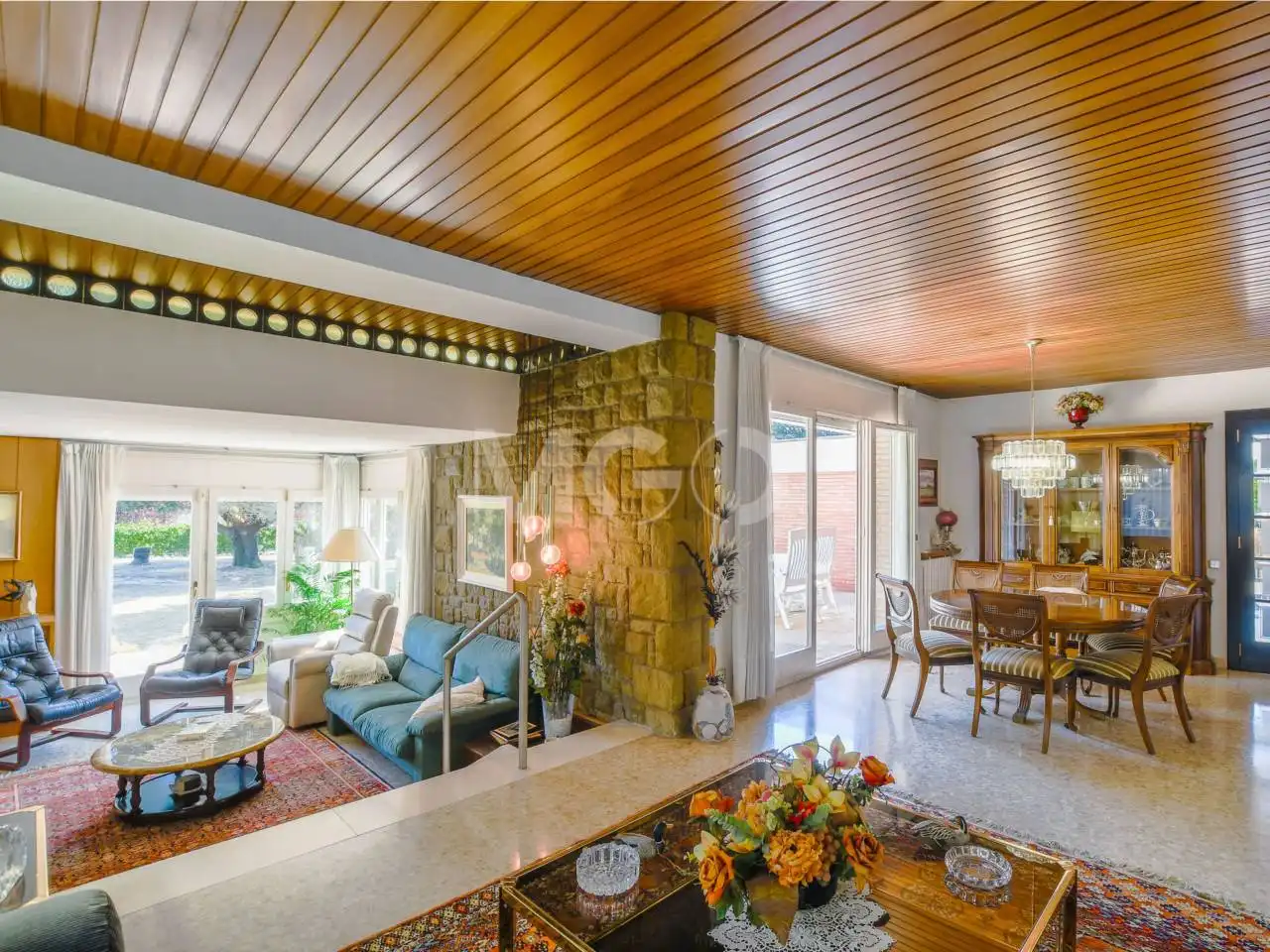 Sala de estar de Casa o chalet en venta en Manlleu con Aire acondicionado, Jardín privado y Terraza