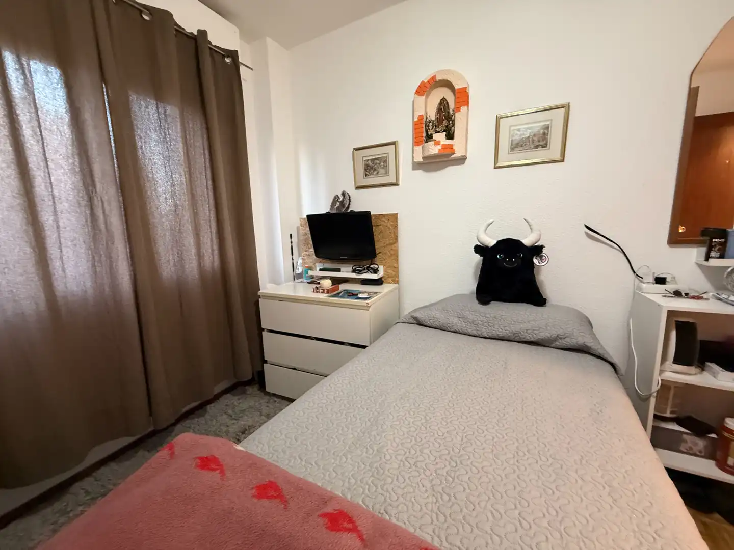 Bedroom of Flat for sale in Madrid  with Heating, Parquet flooring and Terrace