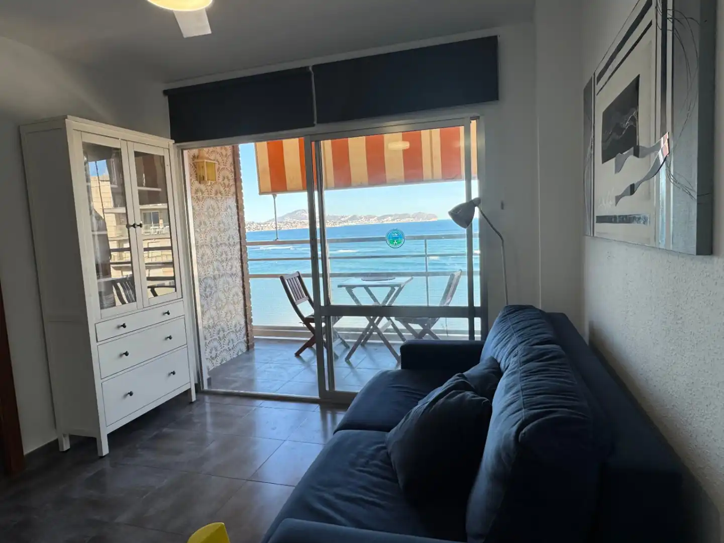 Sala de estar de Apartamento en venta en Calpe / Calp con Aire acondicionado, Trastero y Piscina