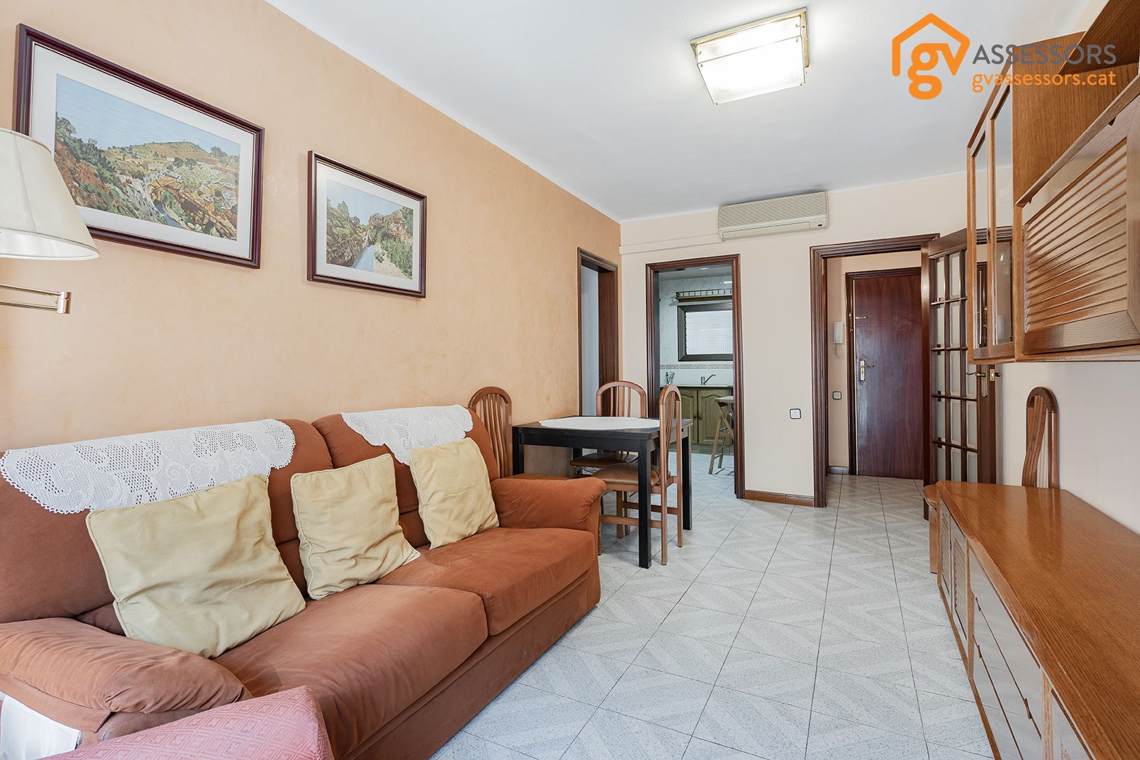 Sala de estar de Piso en venta en  Barcelona Capital con Aire acondicionado