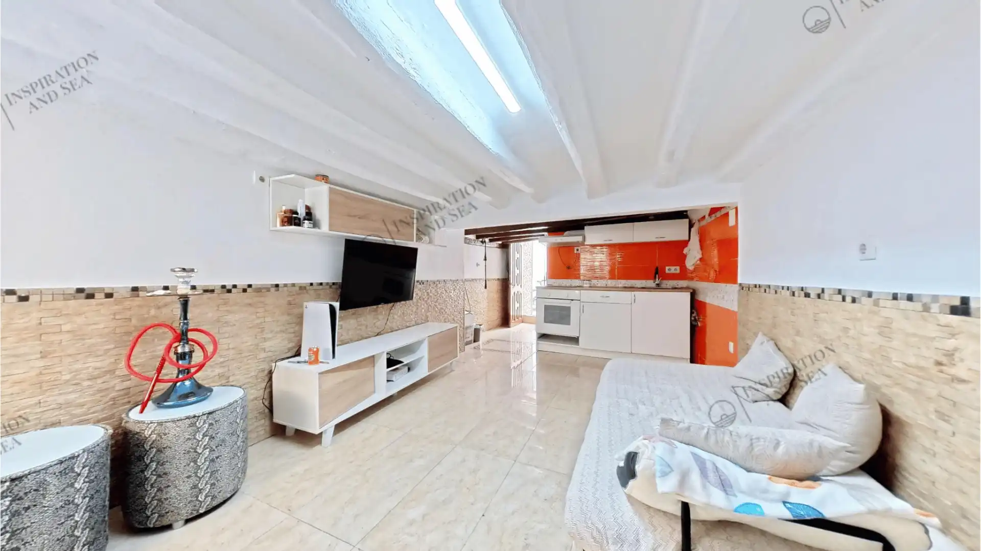 Wohnzimmer von Wohnung zum Verkauf in Eivissa mit Klimaanlage und Heizung