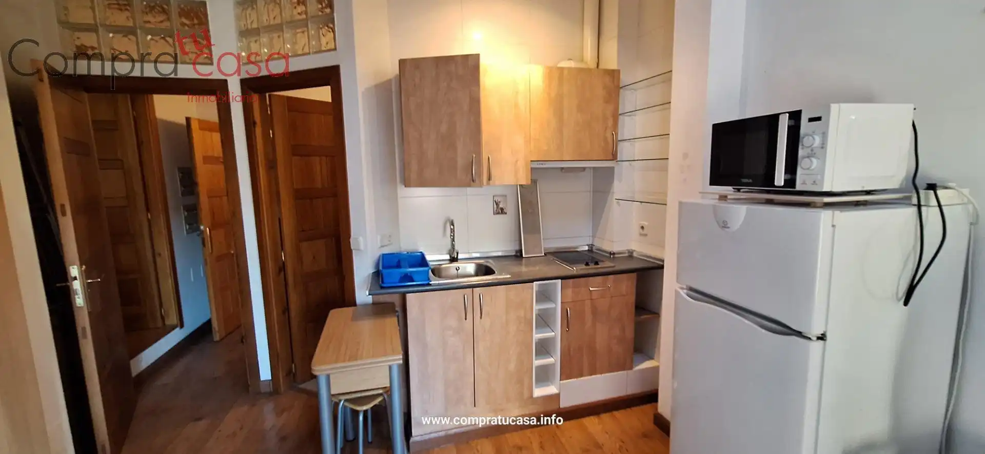 Cocina de Estudio de alquiler en Segovia con Calefacción, Amueblado y Balcón