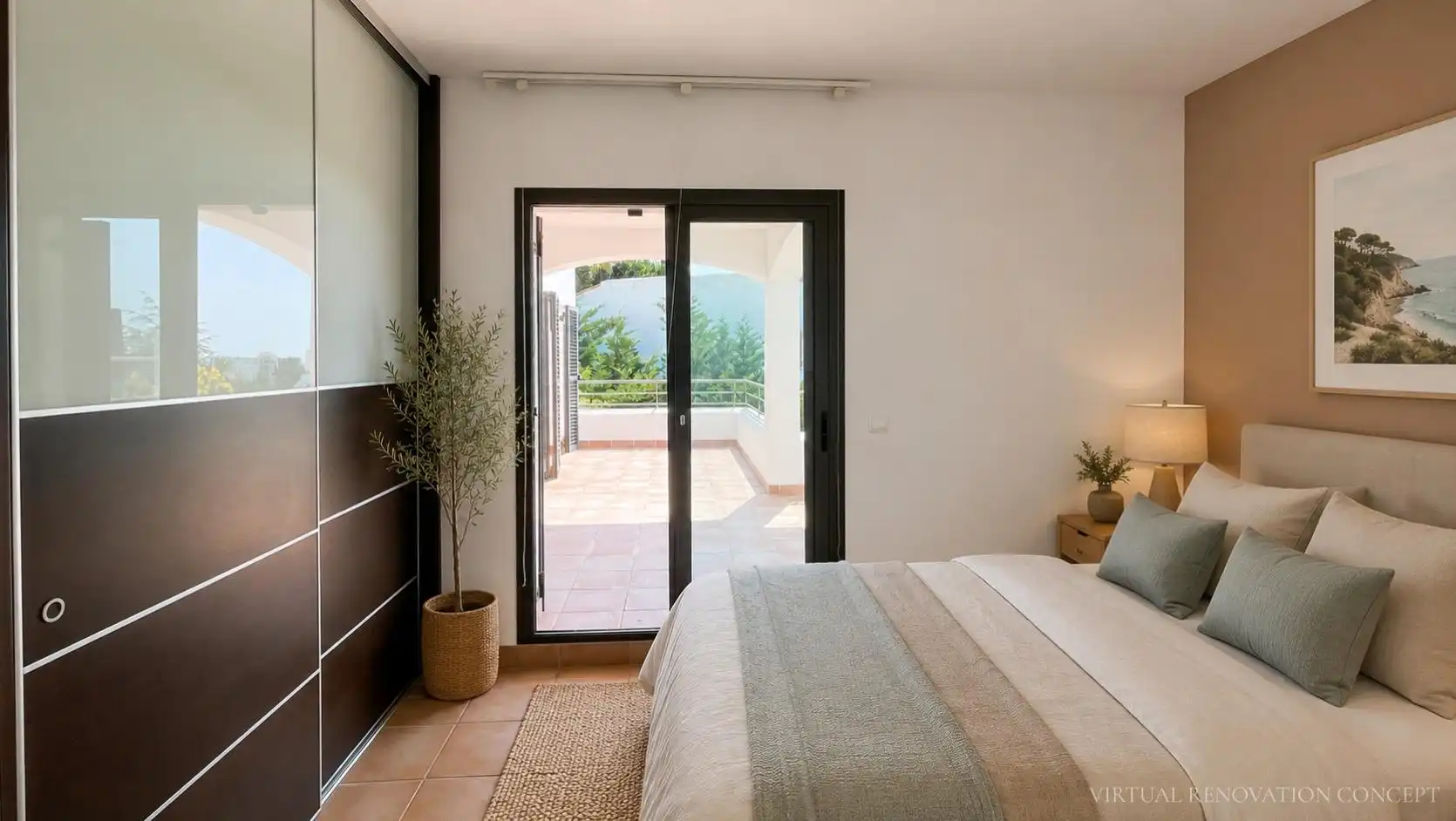 Bedroom of Houses for sale in Sant Pol de Mar  with Air Conditioner, Heating and Private garden