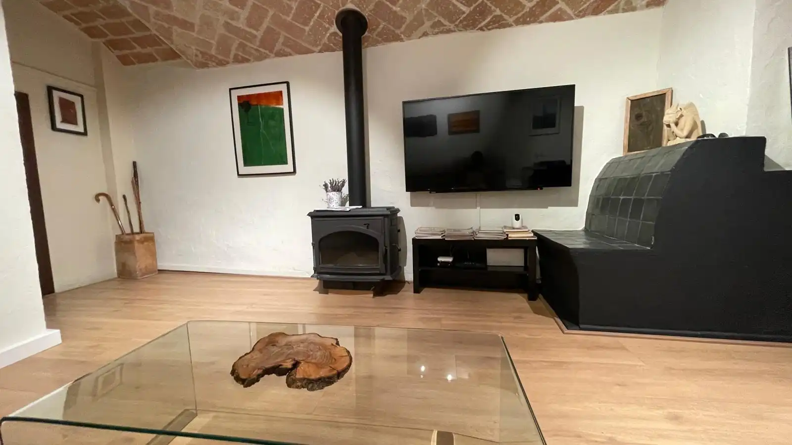 Sala d'estar de Casa o xalet en venda en Collbató amb Calefacció, Jardí privat i Terrassa
