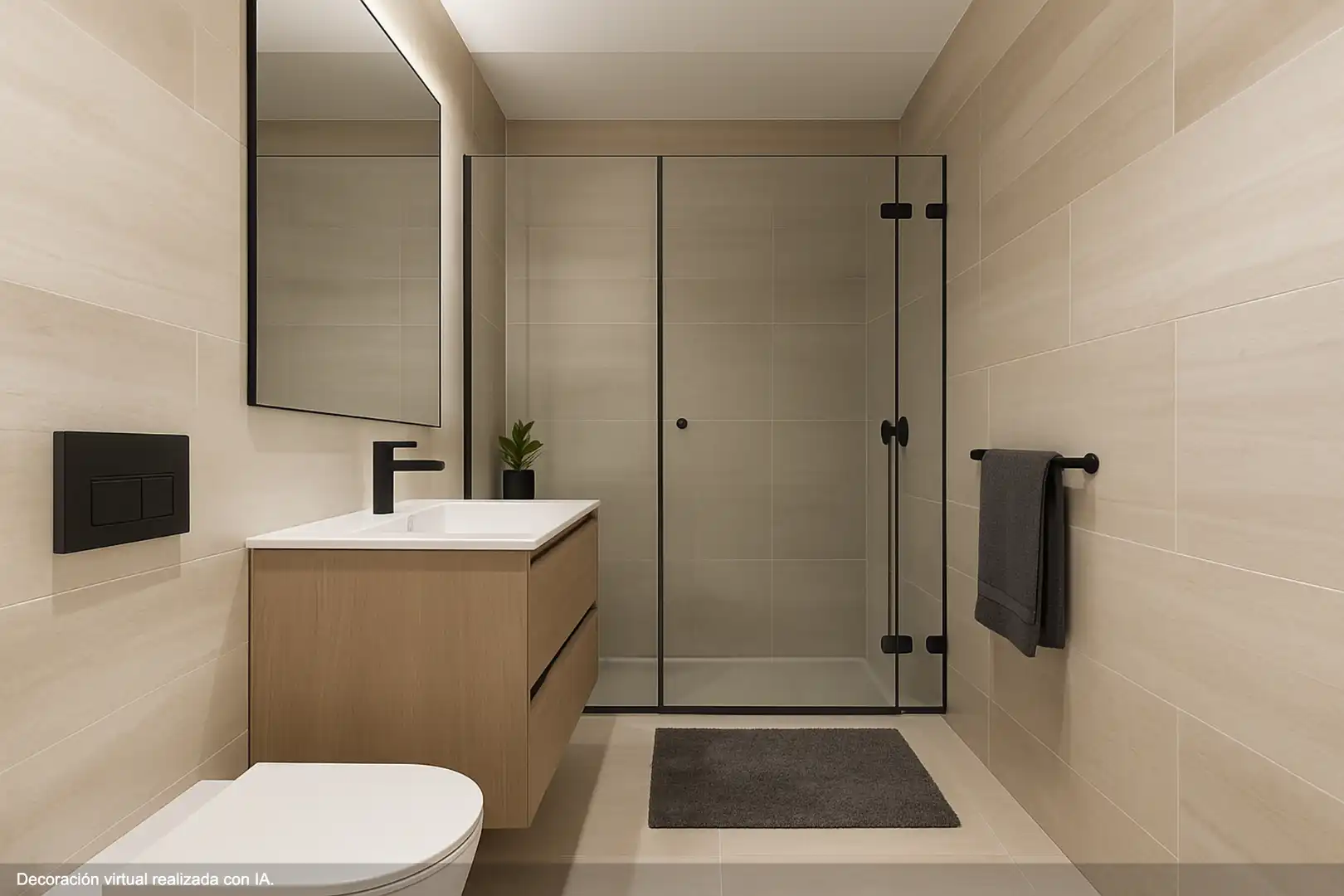 Badezimmer von Maisonette zum Verkauf in Sitges mit Klimaanlage, Heizung und Terrasse