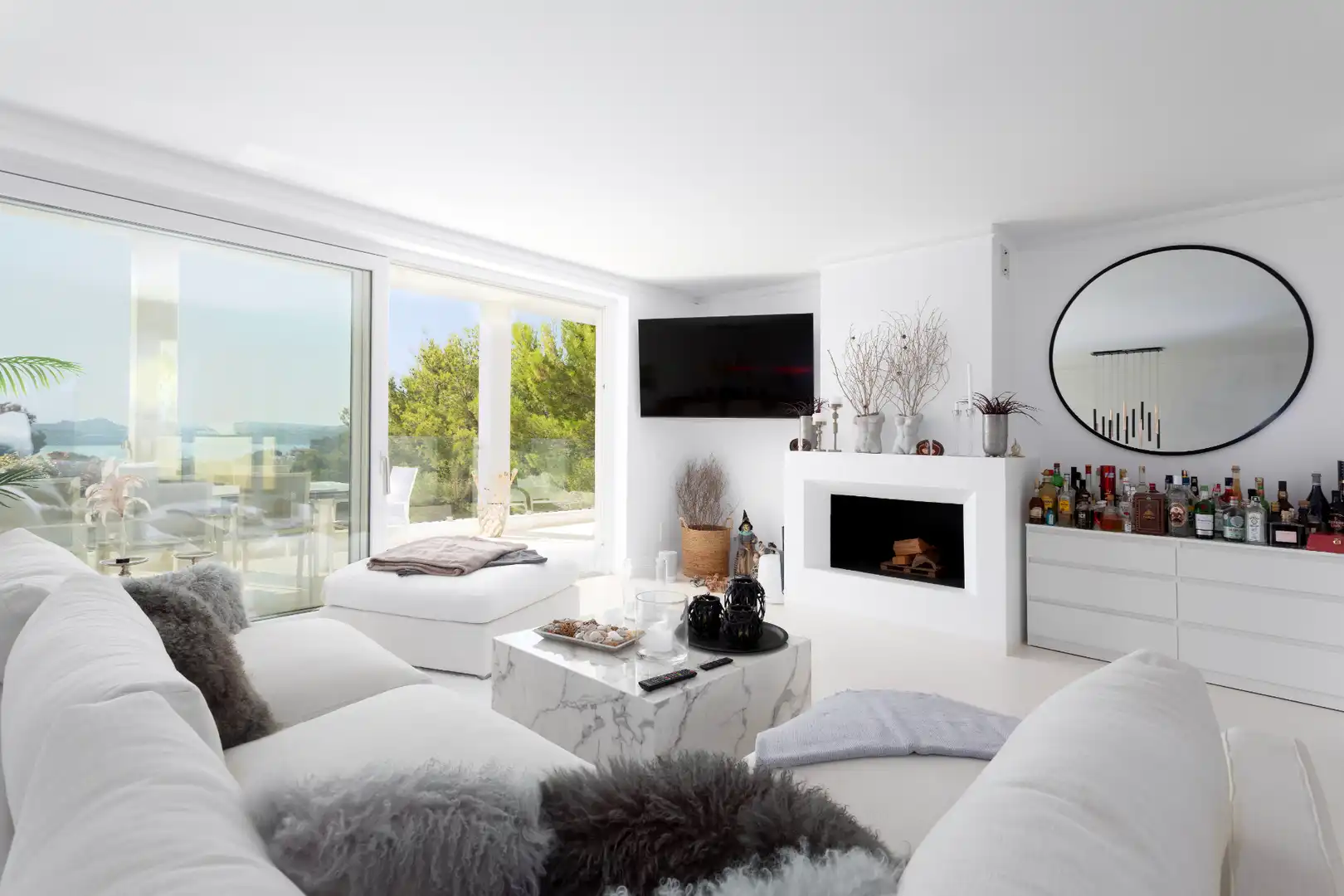 Sala de estar de Casa o chalet en venta en Calvià con Aire acondicionado, Calefacción y Jardín privado