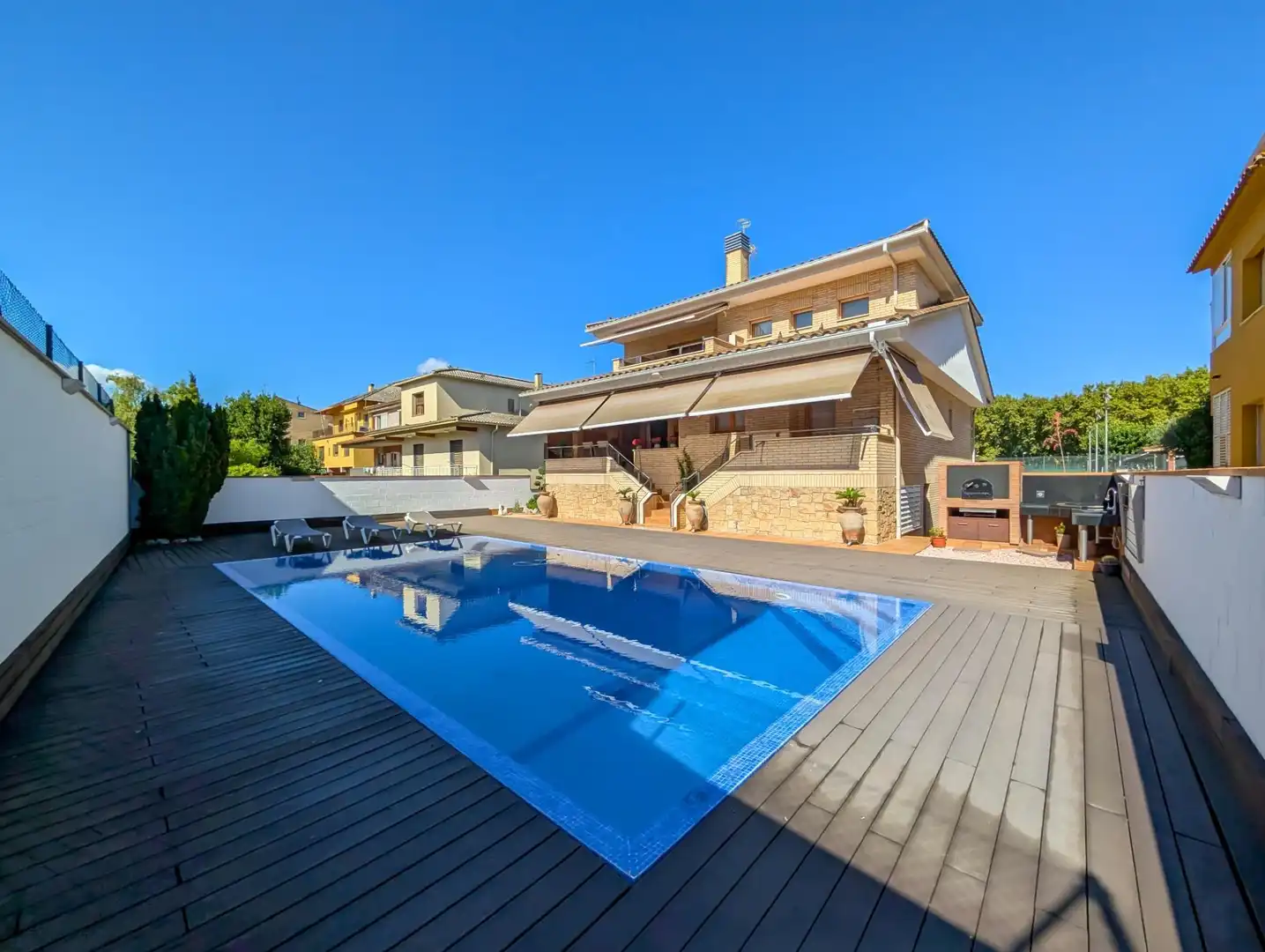 Piscina de Casa o xalet en venda en Banyoles amb Calefacció, Terrassa i Piscina