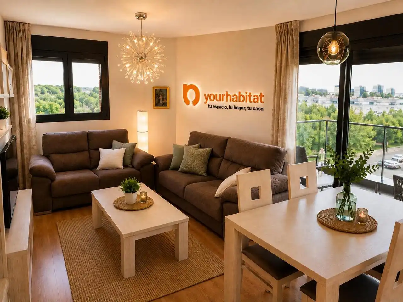 Sala de estar de Piso de alquiler en Getafe con Aire acondicionado, Calefacción y Terraza
