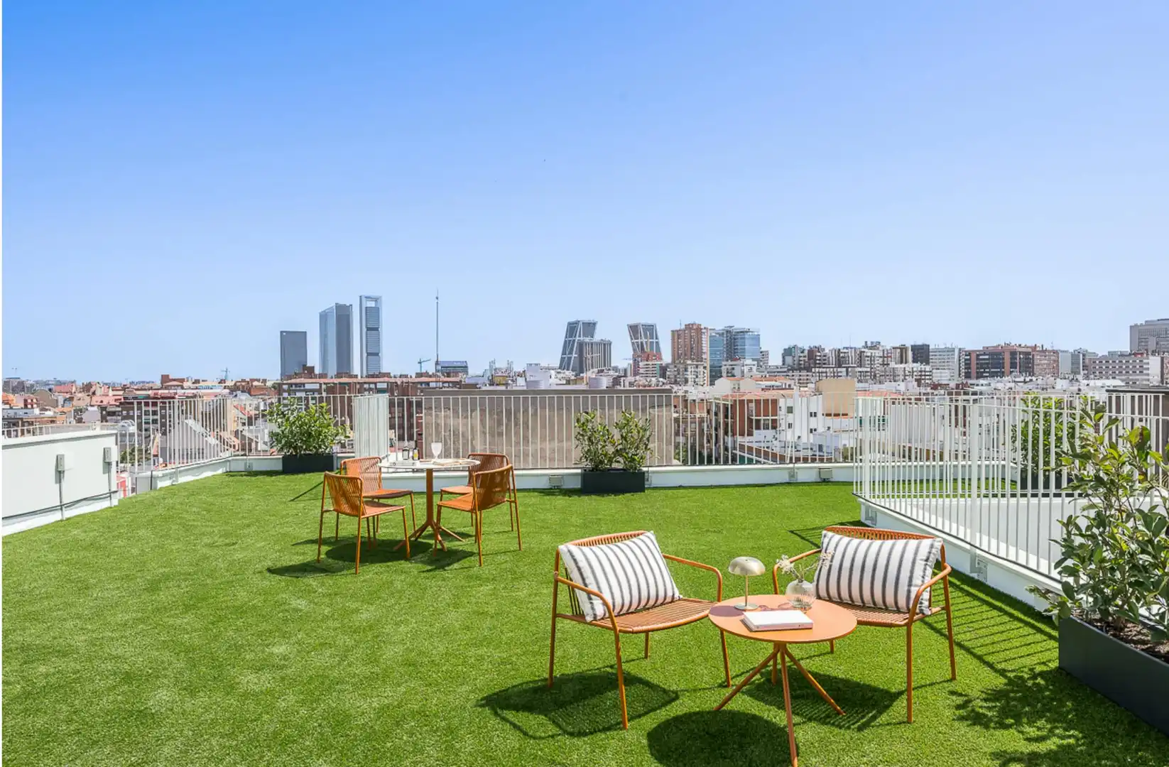 Terrace of Flat for rent in Madrid  with Private garden, Furnished and Washing machine