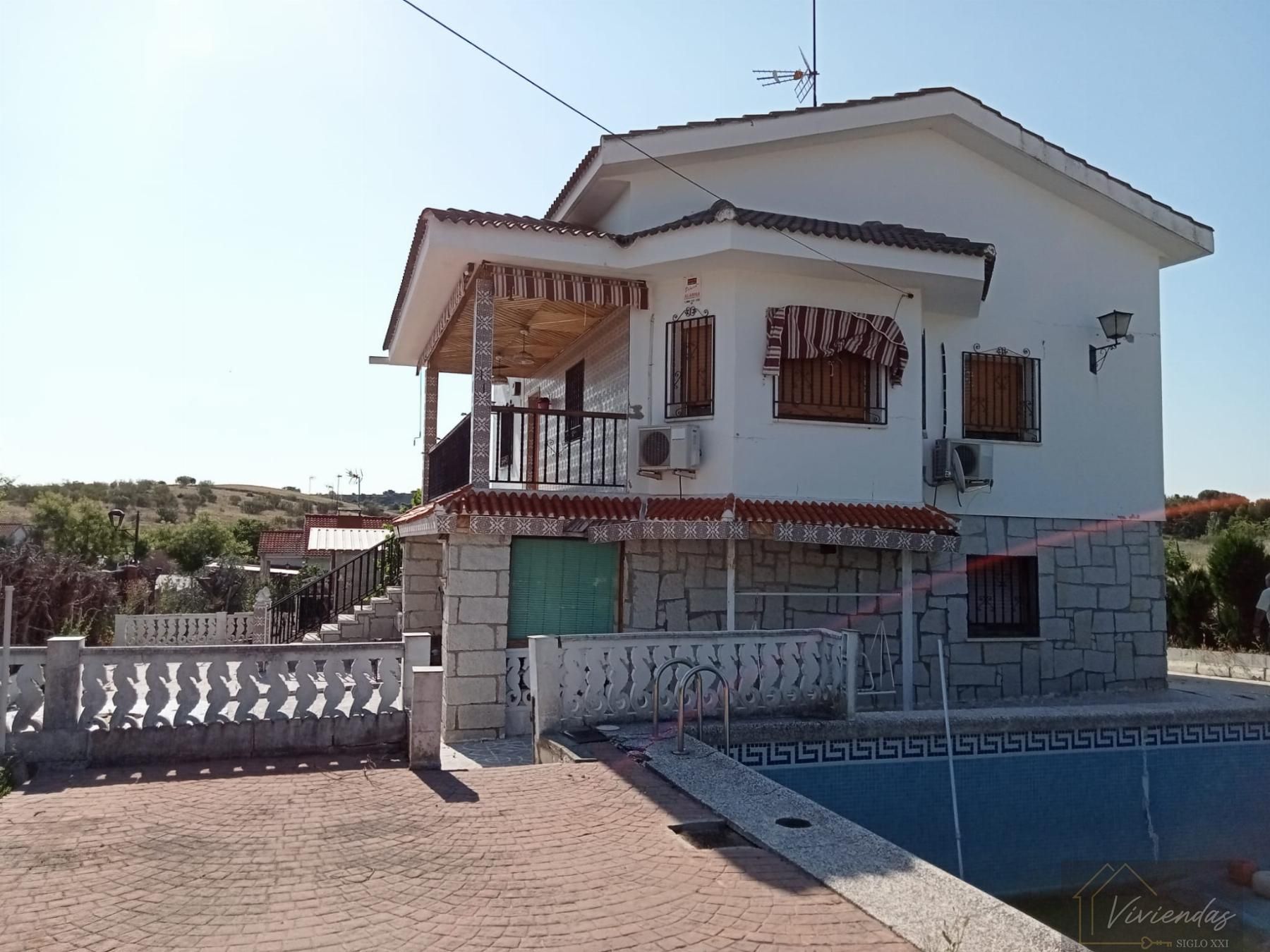 Vista exterior de Casa o chalet en venta en Villanueva de Perales con Aire acondicionado, Calefacción y Terraza