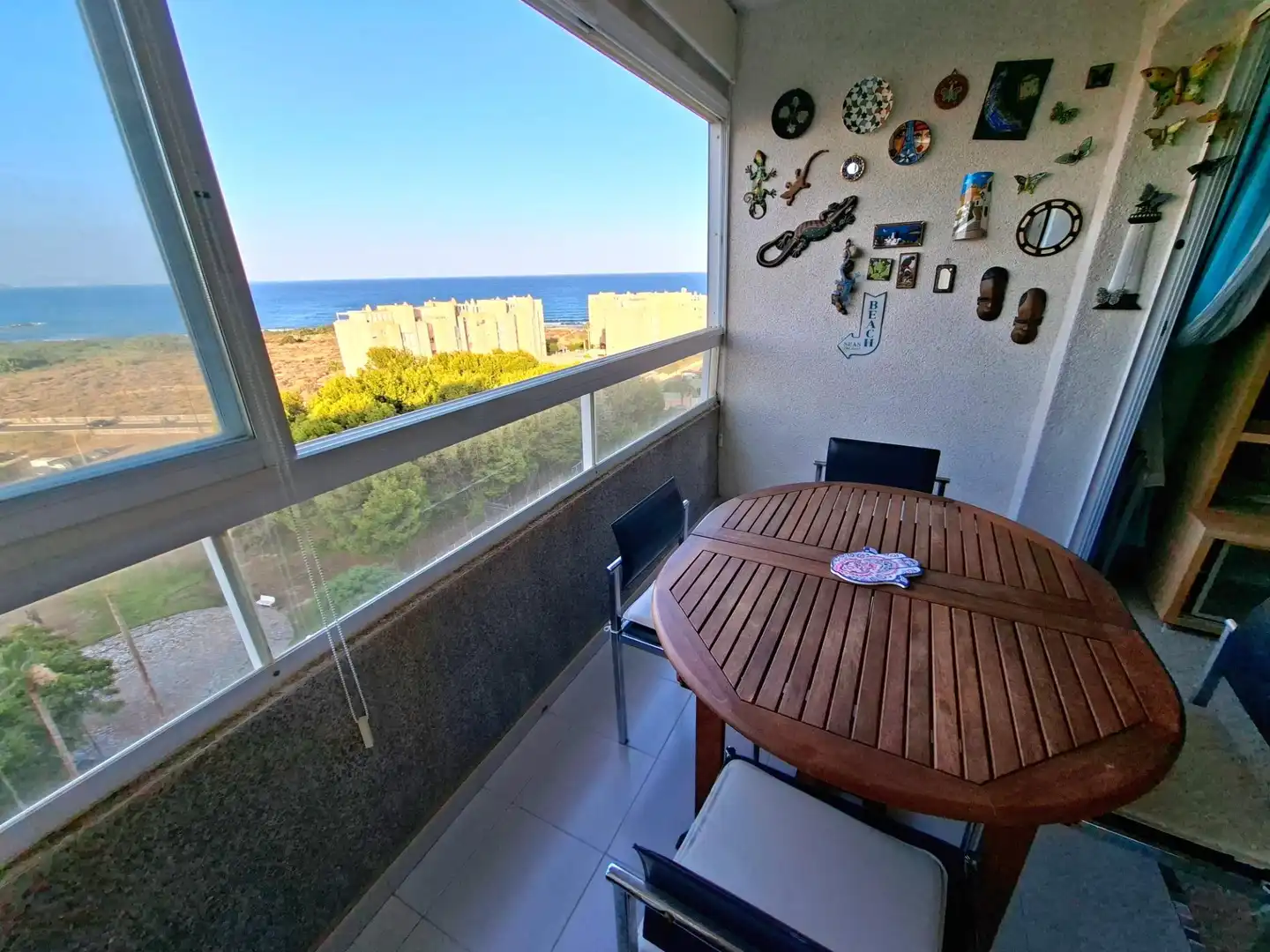 Terrasse von Wohnungen zur Miete in El Campello mit Klimaanlage, Heizung und Möbliert