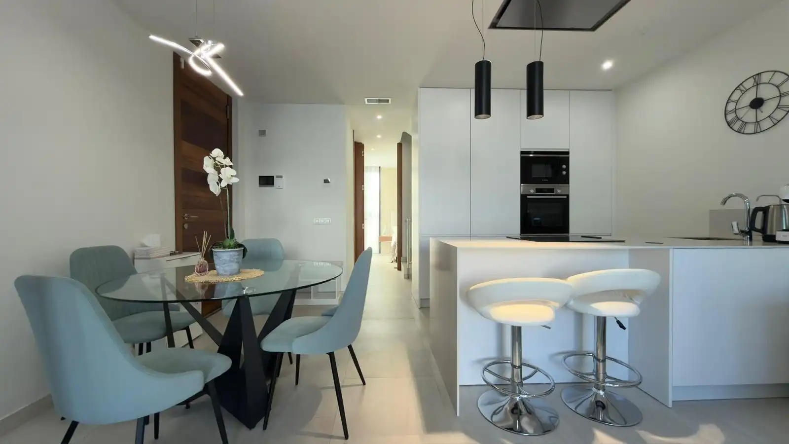 Cocina de Casa o chalet de alquiler en Finestrat con Aire acondicionado, Calefacción y Jardín privado