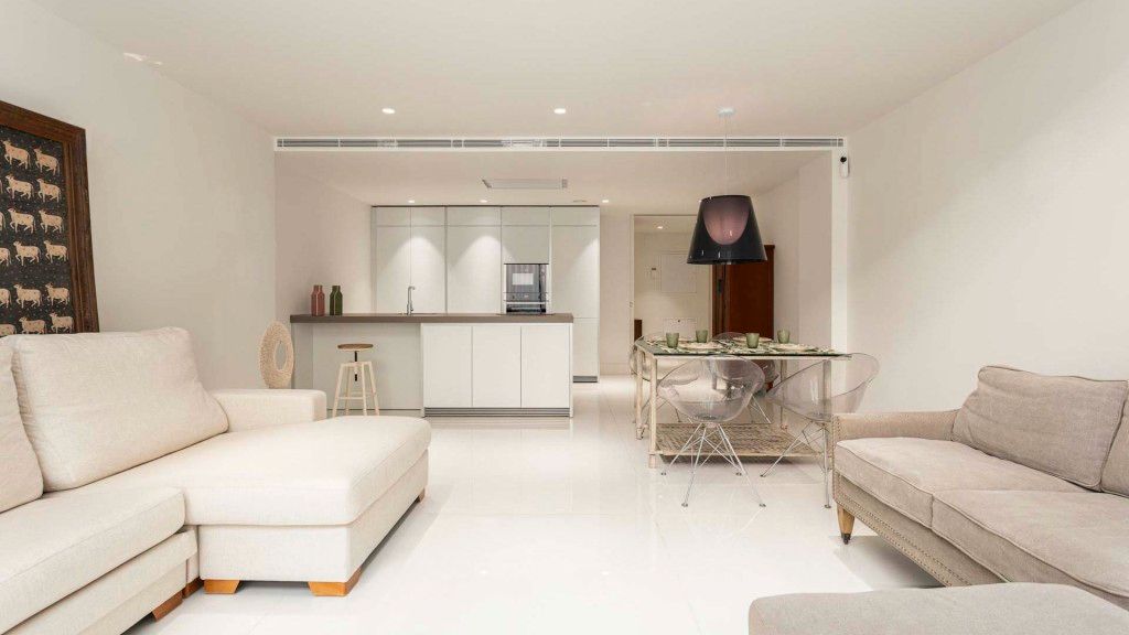 Living room of Apartment to rent in  Barcelona Capital  with Air Conditioner, Heating and Parquet flooring