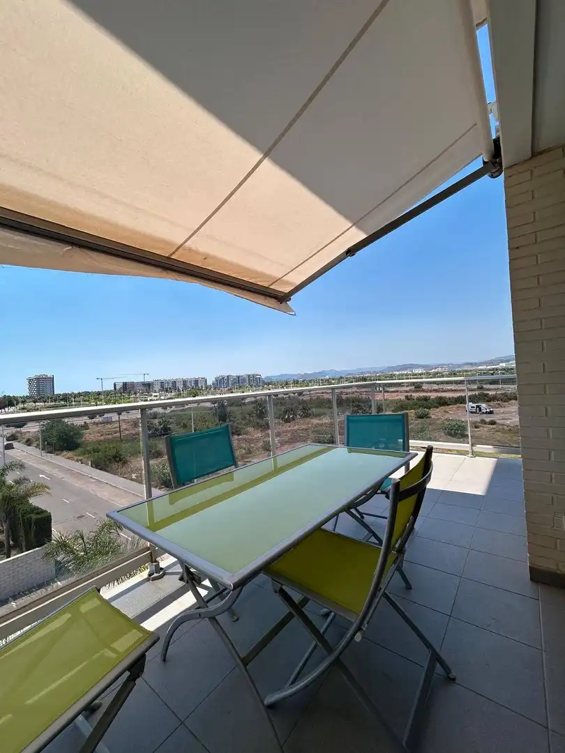 Terrasse von Wohnungen zur Miete in Moncofa mit Klimaanlage, Privatgarten und Terrasse