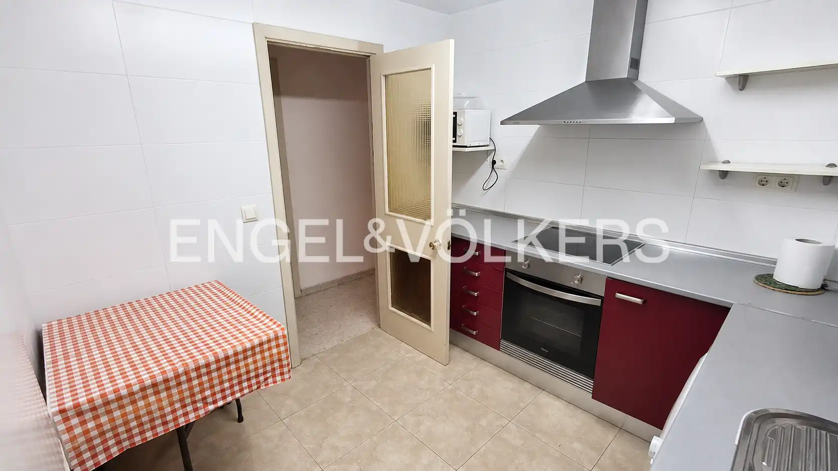 Kitchen of Flat for rent in Valencia  with Heating, Furnished and Balcony