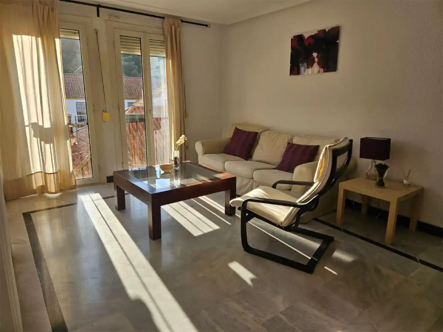 Sala d'estar de Pis en venda en San Juan de Aznalfarache amb Aire condicionat i Piscina