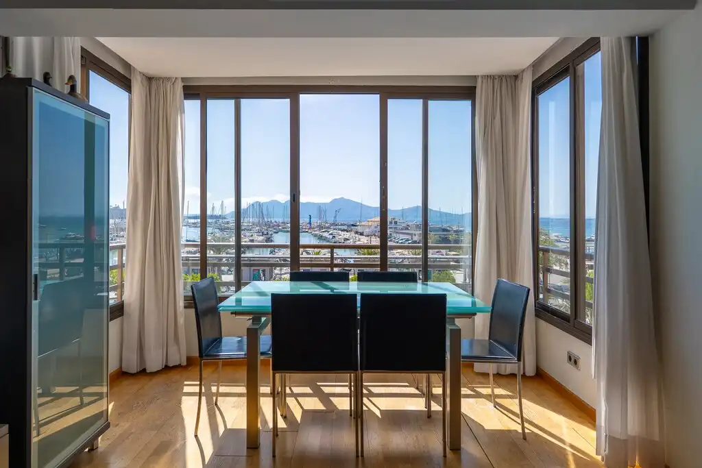 Esszimmer von Wohnungen zum Verkauf in Pollença mit Klimaanlage und Terrasse