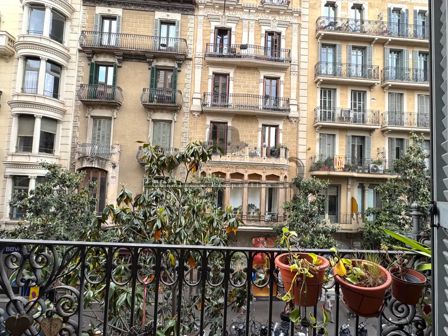 Terraza de Apartamento de alquiler en Barcelona con Aire acondicionado, Calefacción y Amueblado