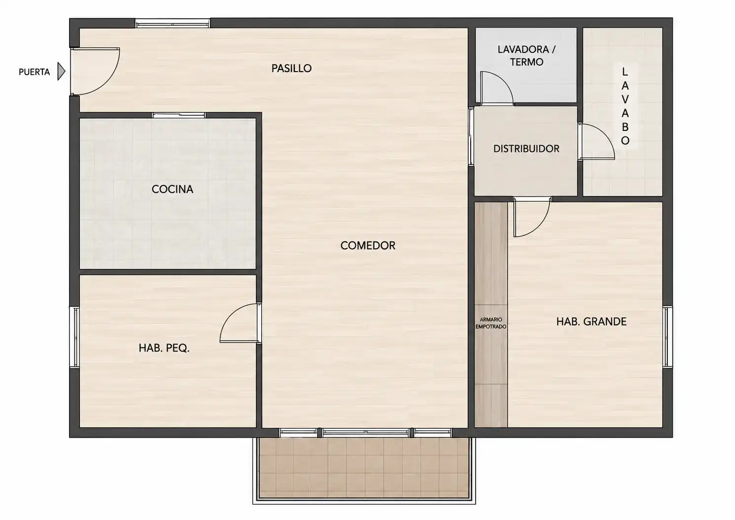 Wohnung zum Verkauf in Calella mit Klimaanlage, Heizung und Abstellraum