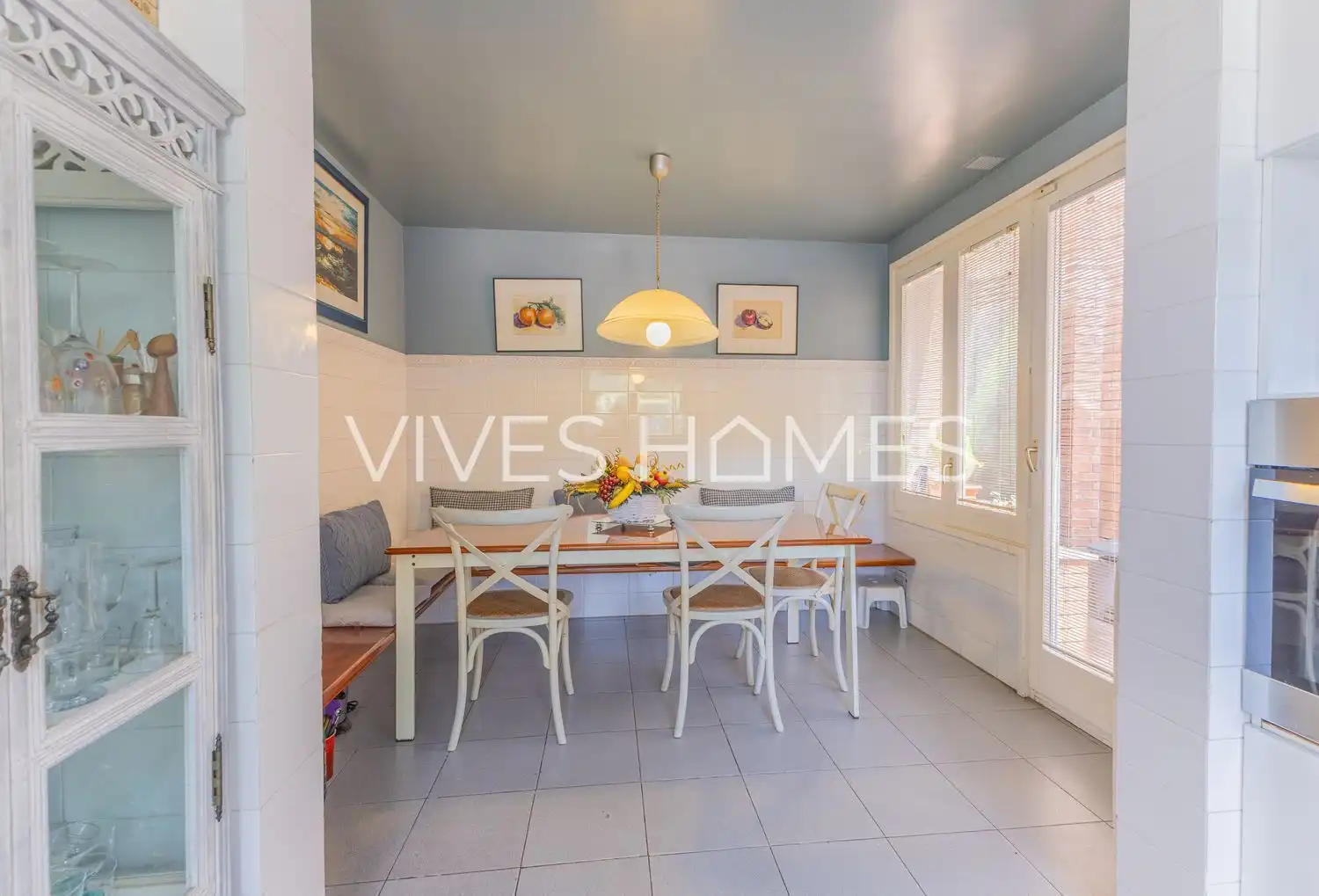 Dining room of Houses for sale in Sant Vicenç de Montalt  with Air Conditioner, Heating and Private garden