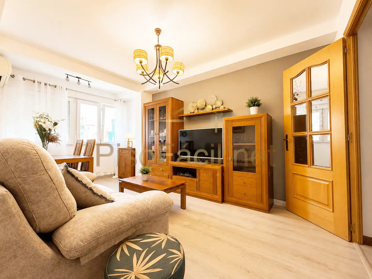 Sala de estar de Piso en venta en Móstoles con Aire acondicionado, Calefacción y Parquet