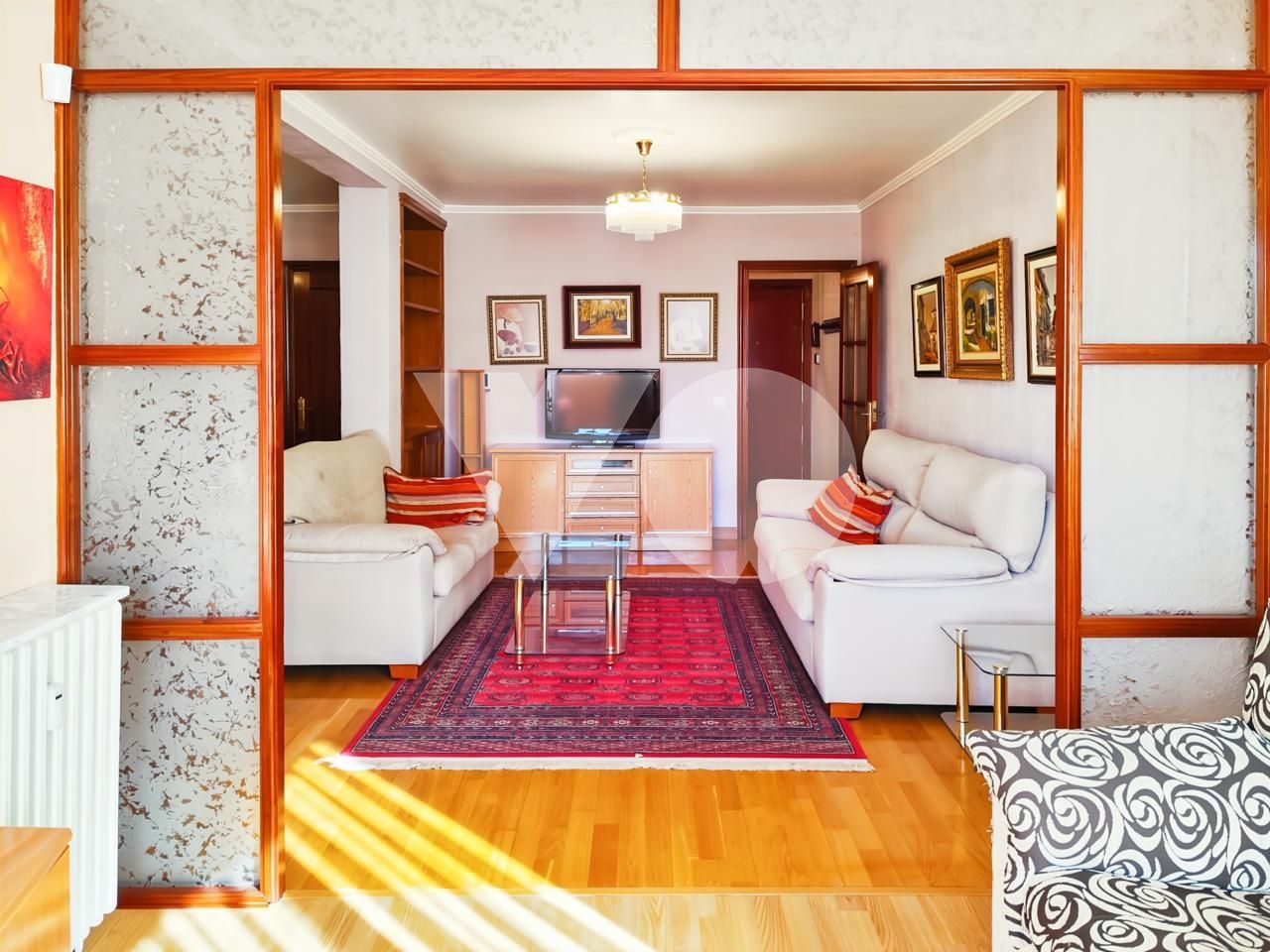 Living room of Flat to rent in  Madrid Capital  with Heating and Terrace