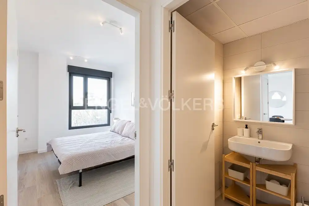 Bedroom of Flat for rent in Valencia  with Air Conditioner, Heating and Parquet flooring