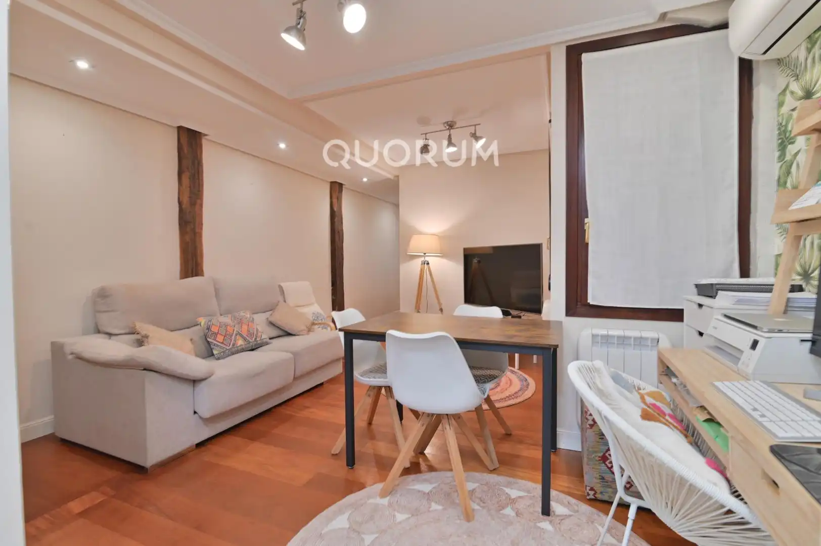 Sala de estar de Piso en venta en Bilbao  con Aire acondicionado, Calefacción y Balcón