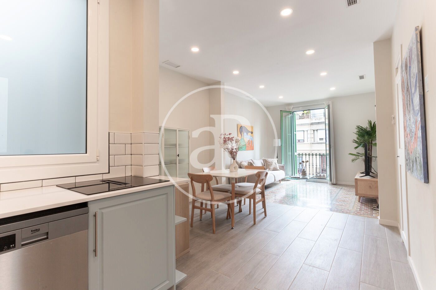 Vista exterior de Pis de lloguer en  Barcelona Capital amb Aire condicionat, Calefacció i Moblat