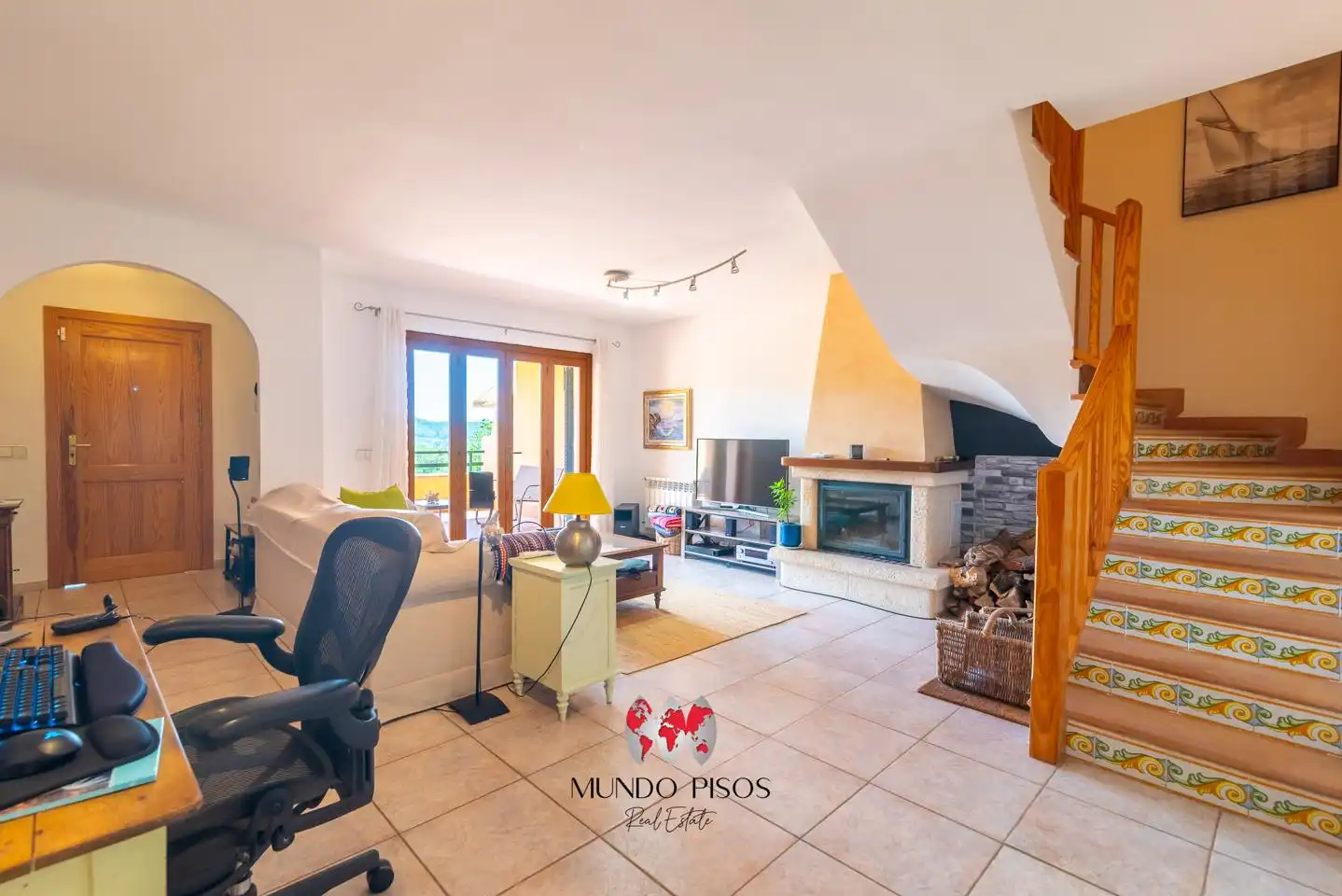 Sala de estar de Casa adosada en venta en Calvià con Aire acondicionado, Calefacción y Terraza