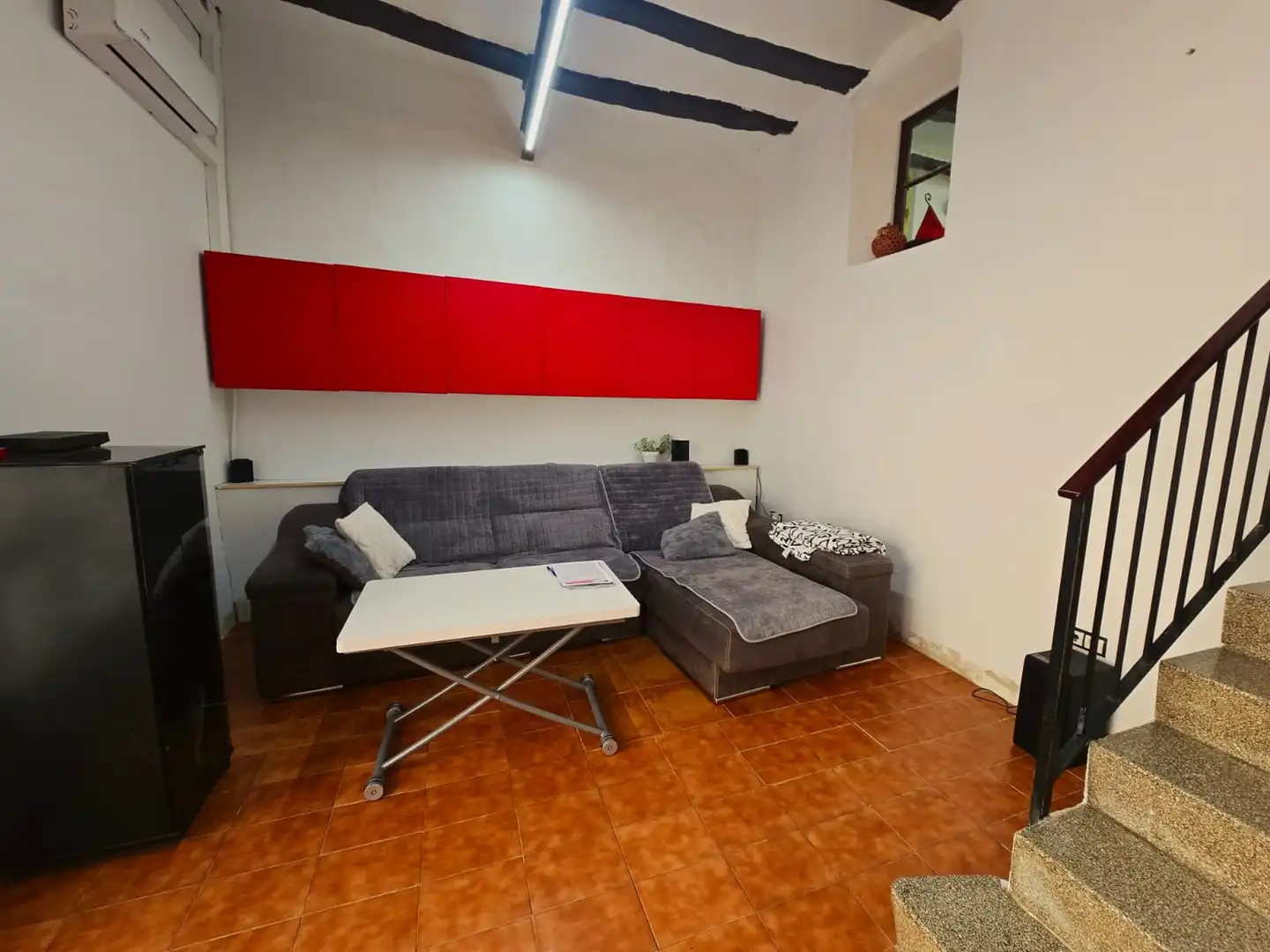 Living room of Detached homes for sale in Salomó  with Air Conditioner, Parquet flooring and Terrace