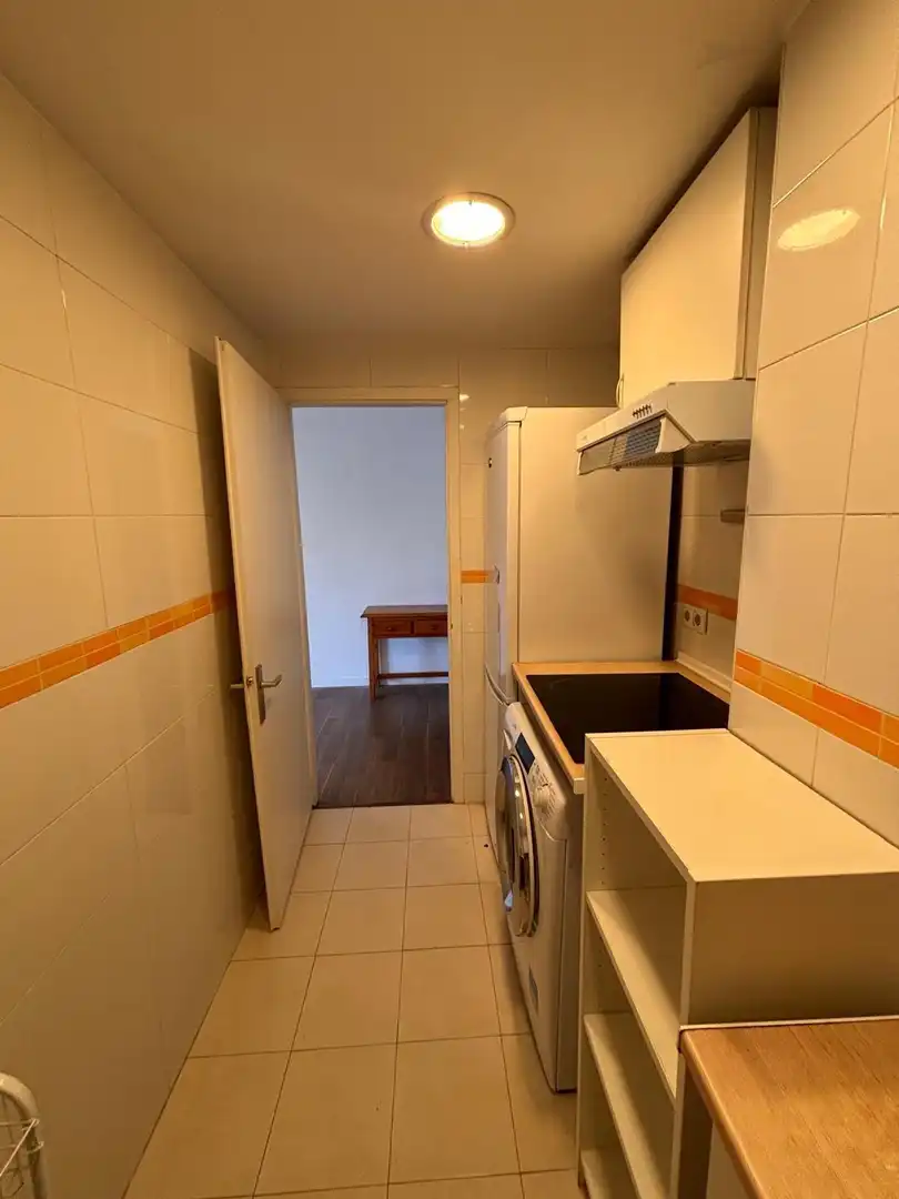 Küche von Wohnung zur Miete in Madrid mit Heizung, Parkett und Terrasse