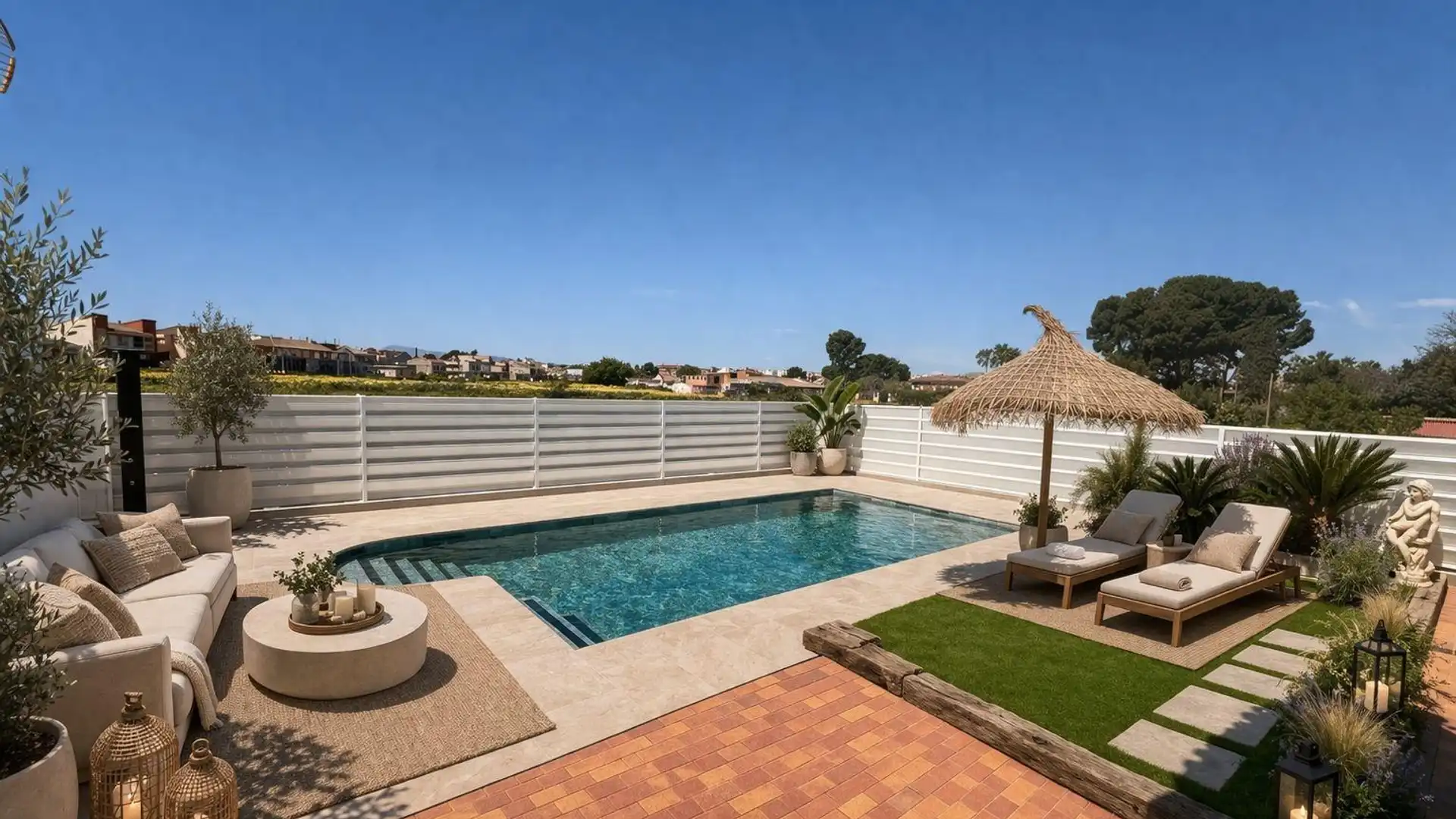 Piscina de Casa o chalet en venta en Alcantarilla con Jardín privado, Terraza y Piscina