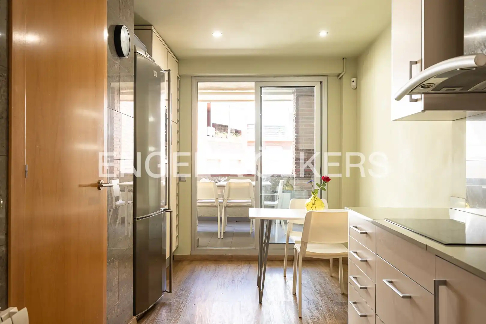 Kitchen of Flat for rent in Barcelona  with Air Conditioner, Heating and Terrace
