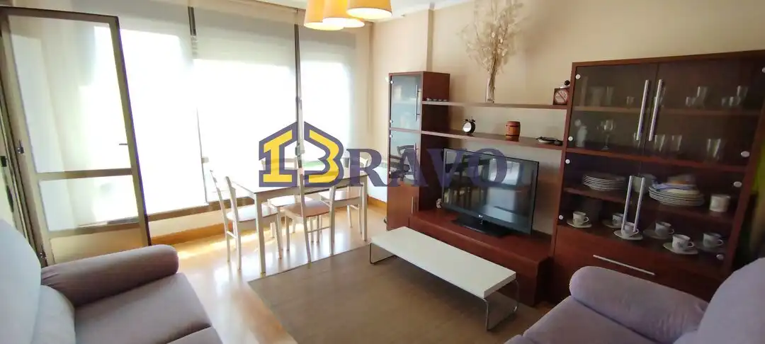 Living room of Flat for sale in Medina de Pomar  with Heating, Terrace and Furnished