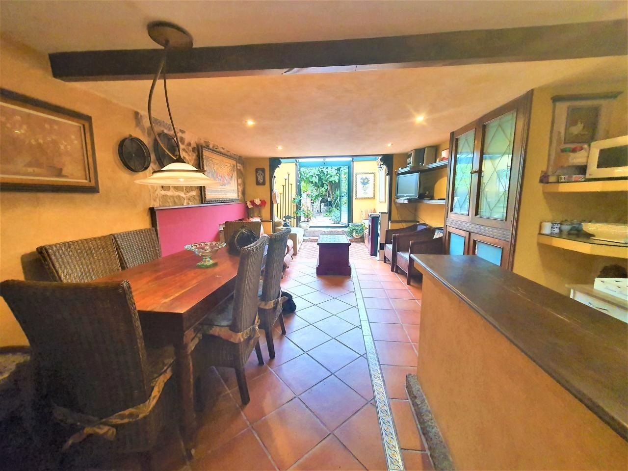 Dining room of Single-family semi-detached for sale in Baiona  with Heating, Private garden and Parquet flooring