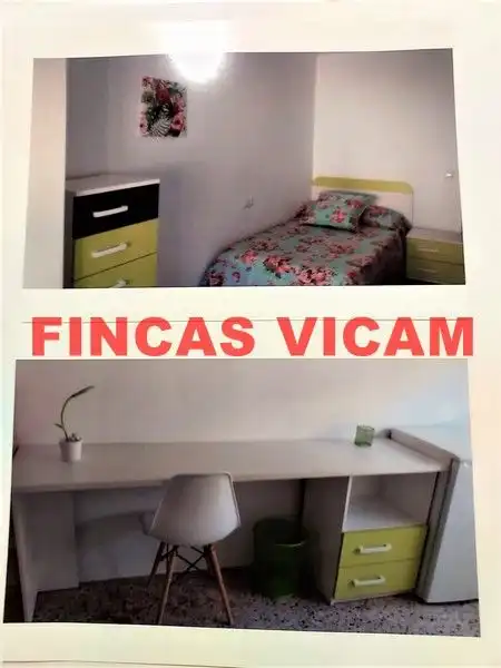Schlafzimmer von Wohnung zur Miete in Huesca mit Heizung, Möbliert und Ofen