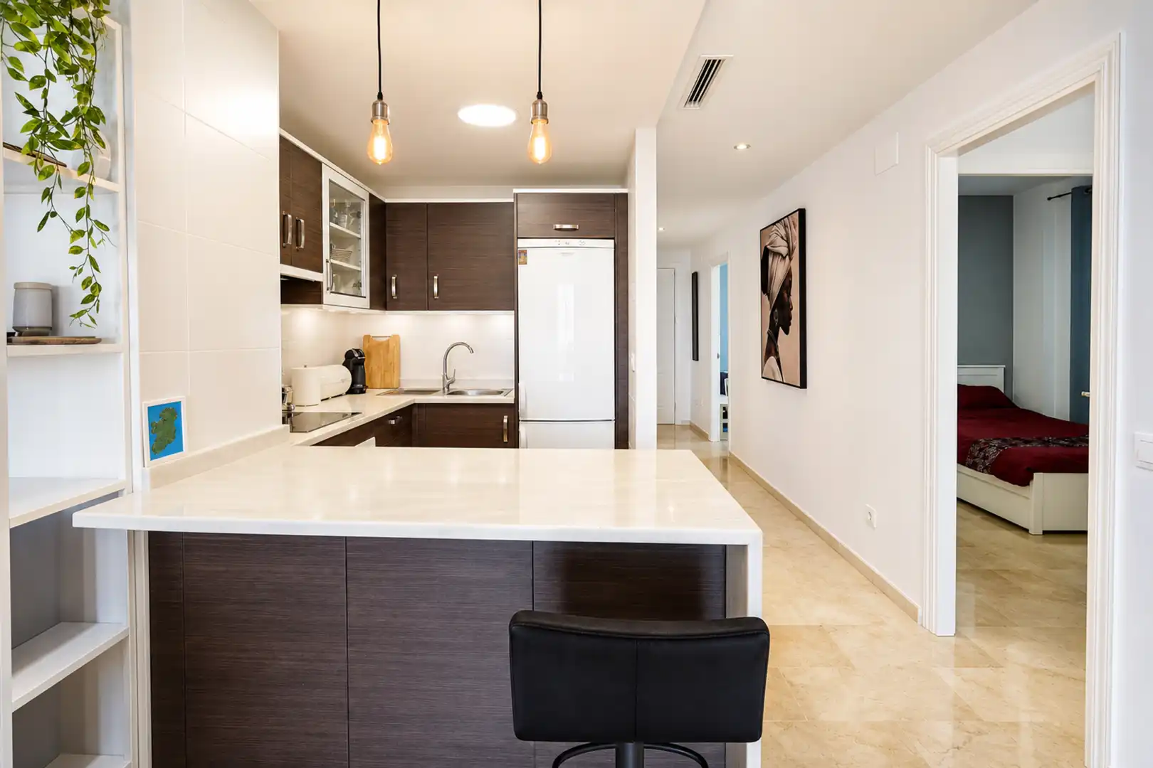 Kitchen of Ground floor for sale in Manilva  with Air Conditioner, Terrace and Swimming Pool