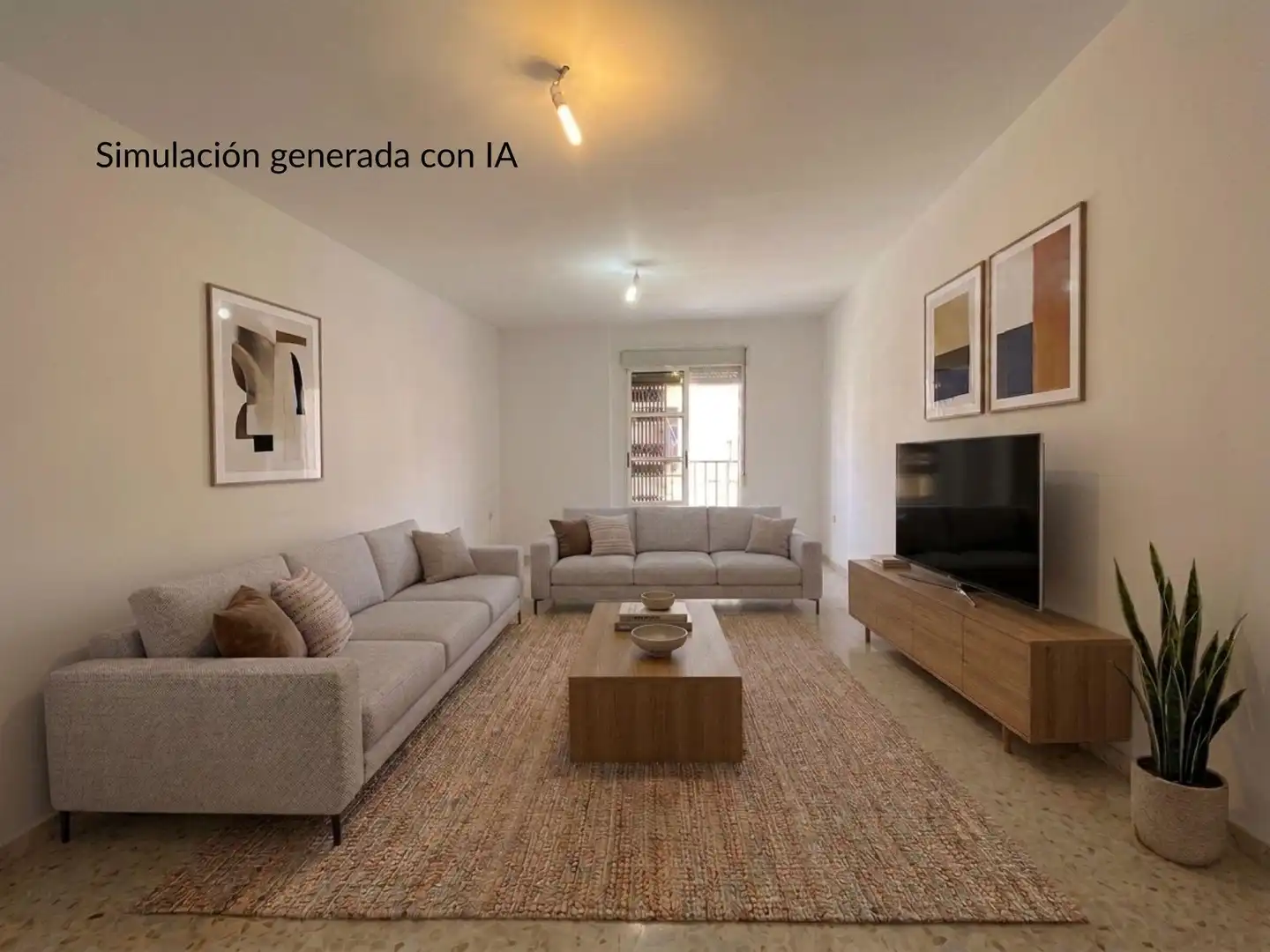 Wohnzimmer von Wohnung zum Verkauf in Xàtiva mit Klimaanlage und Balkon