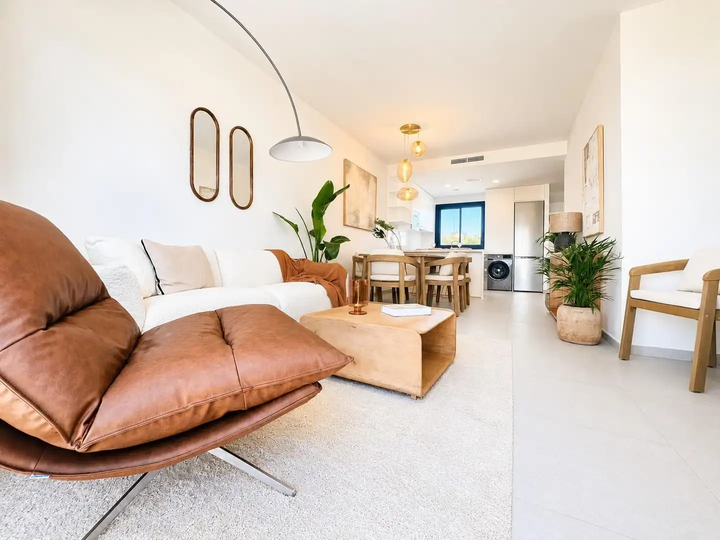 Sala de estar de Casa adosada en venta en Murcia con Aire acondicionado, Calefacción y Jardín privado