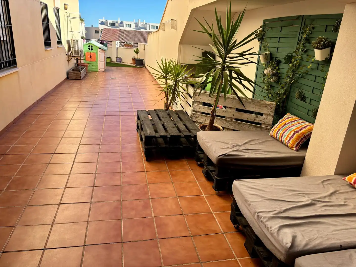 Terrace of Flat for sale in Benalmádena  with Air Conditioner, Private garden and Terrace
