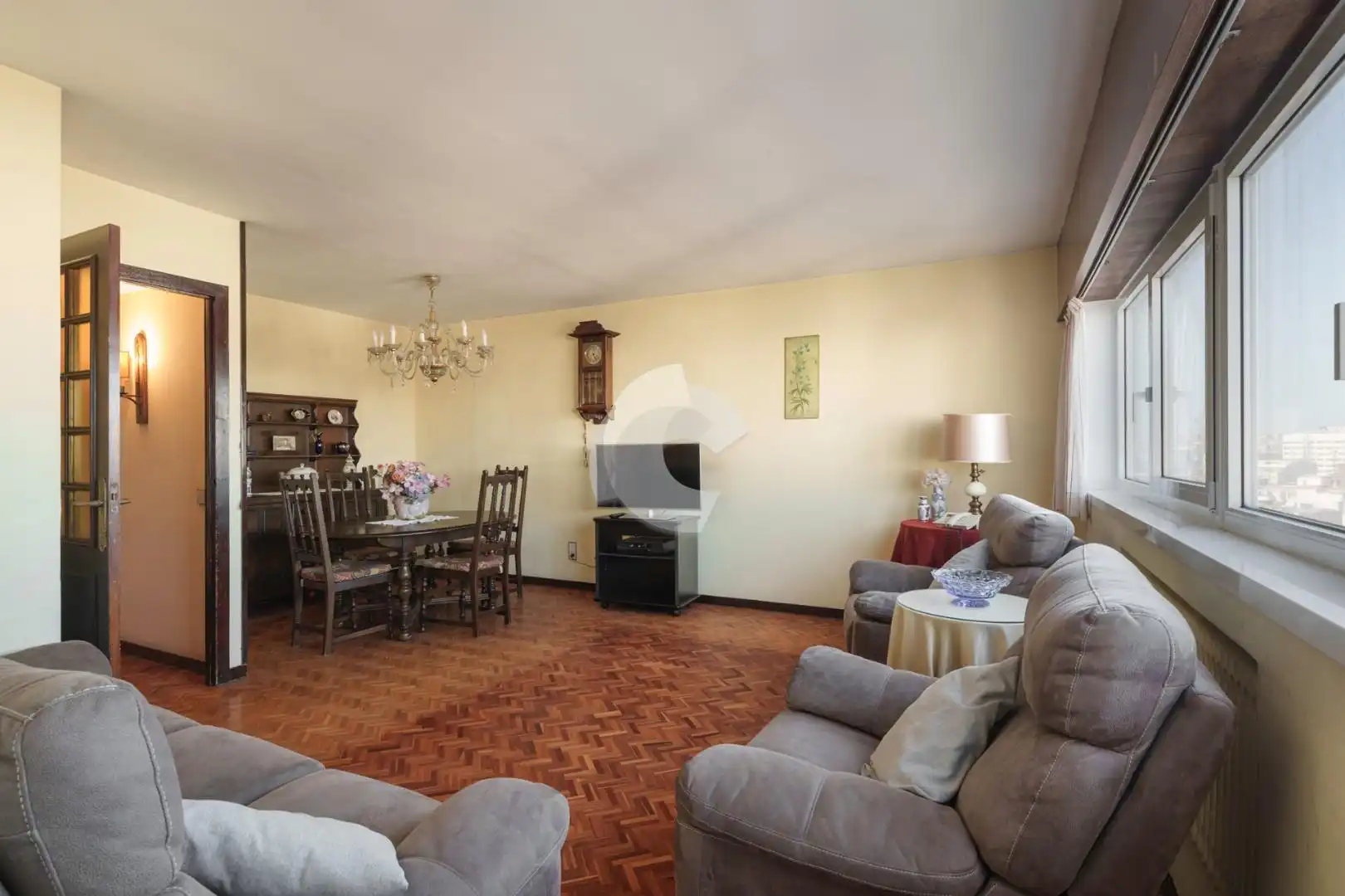 Living room of Flat for sale in A Coruña Capital   with Heating