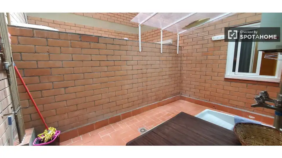 Terraza de Piso de alquiler en Barcelona con Aire acondicionado, Calefacción y Amueblado