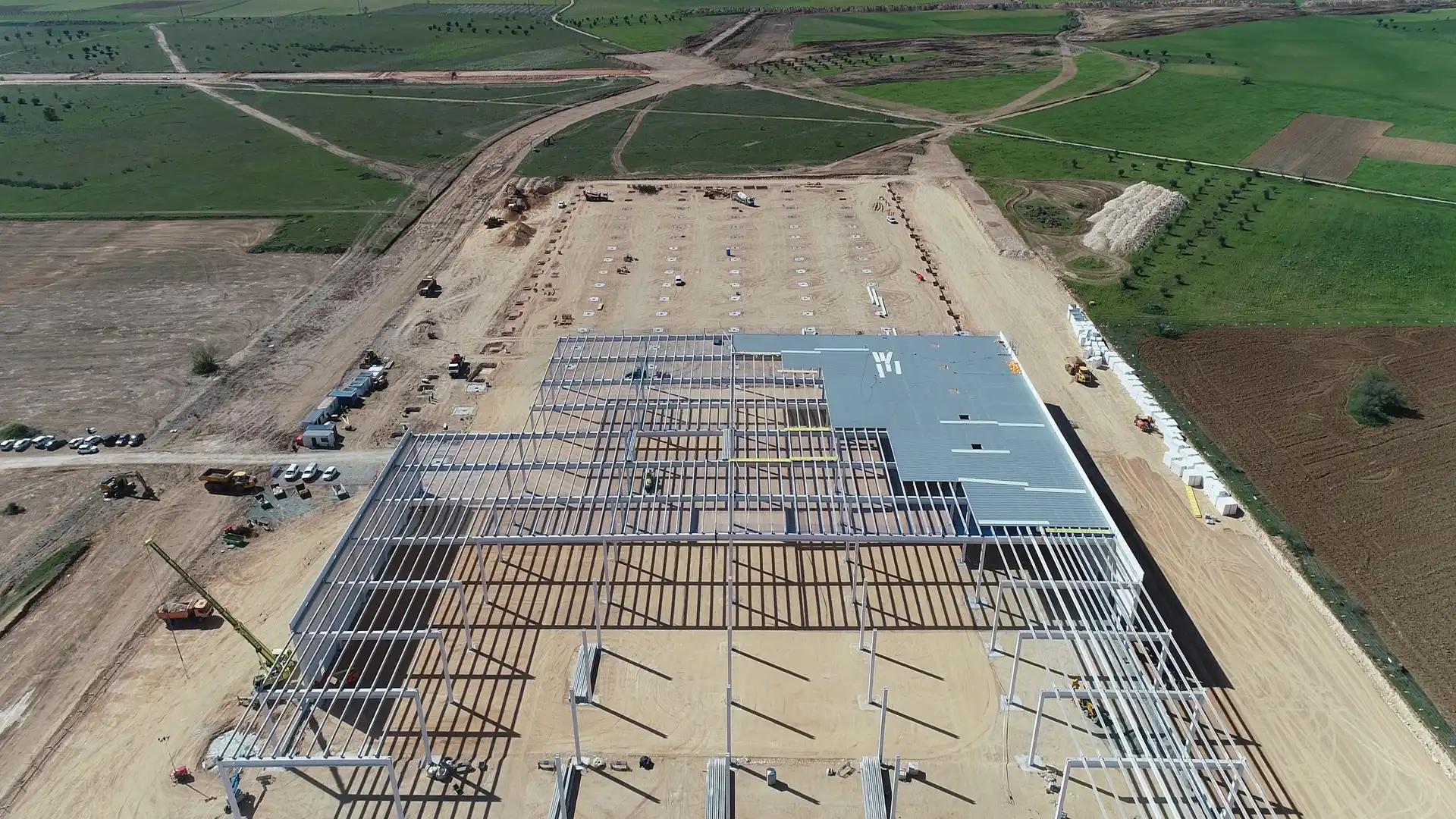 Vista exterior de Nave industrial de alquiler en Noblejas con Calefacción y Alarma