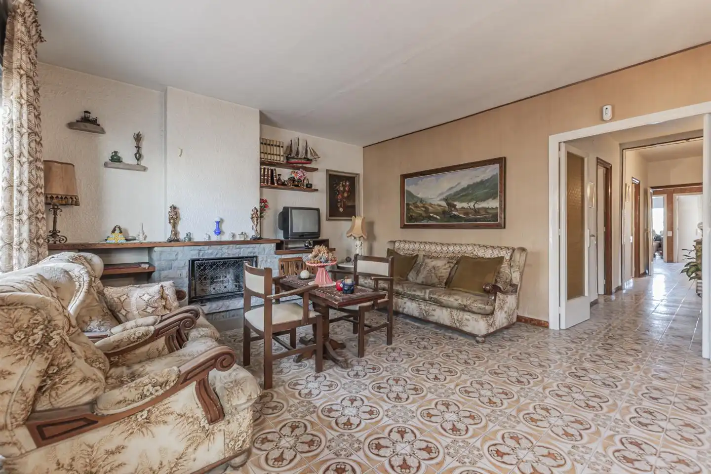 Living room of Flat for sale in Terrassa  with Terrace and Balcony