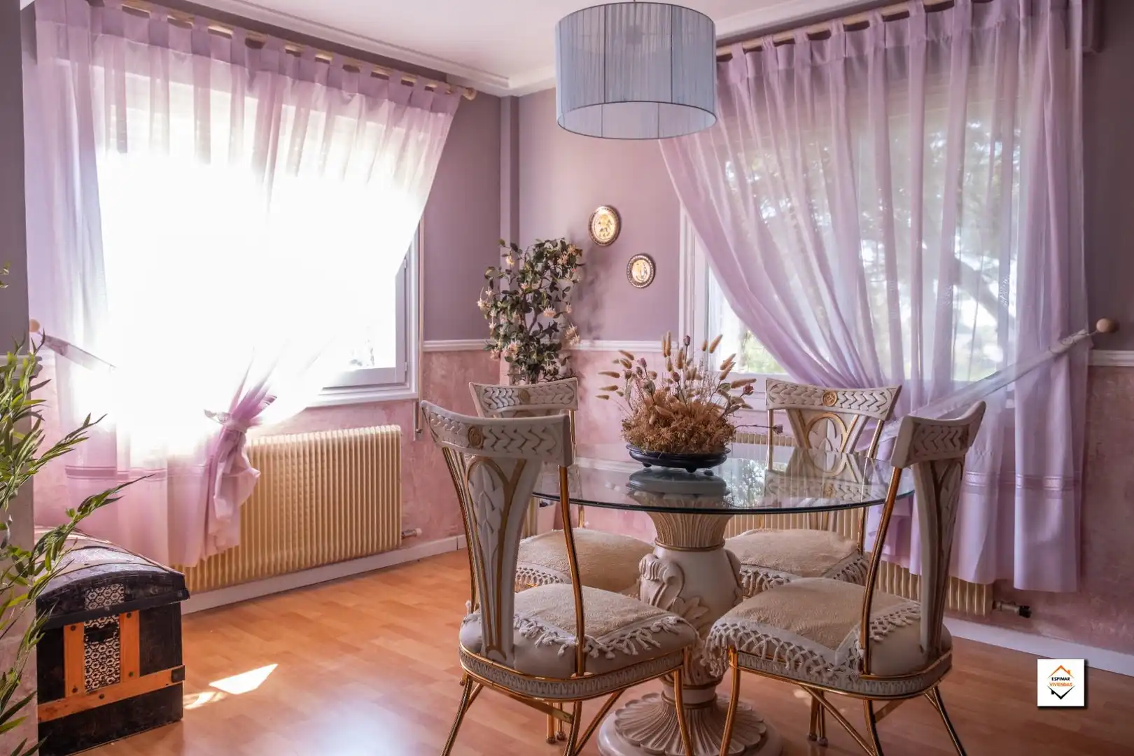 Dining room of Houses for sale in Zaragoza  with Air Conditioner, Heating and Private garden