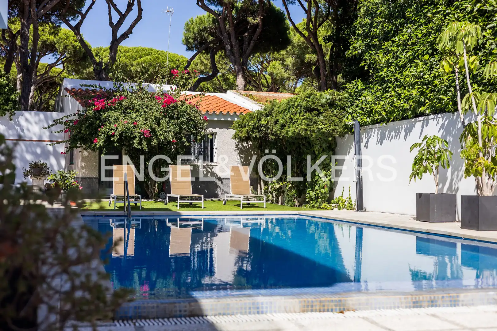 Piscina de Casa o xalet en venda en Chiclana de la Frontera amb Aire condicionat, Calefacció i Jardí privat