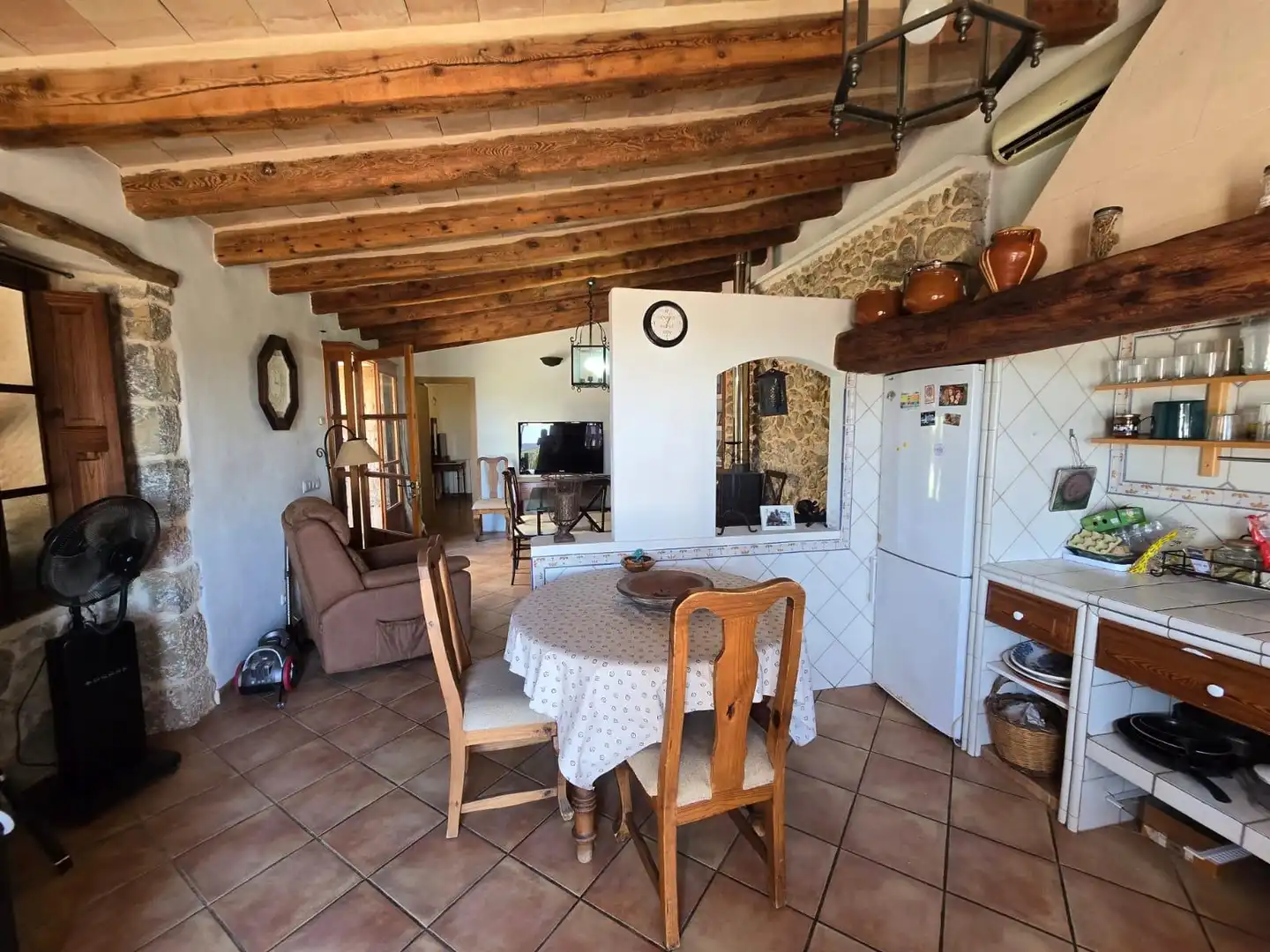 Küche von Haus oder Chalet zum Verkauf in Campanet mit Klimaanlage, Heizung und Privatgarten